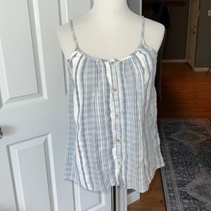 Soft Joie Striped Cotton Tank Top Size Small